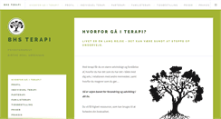 Desktop Screenshot of bhsterapi.dk